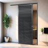 Porta de Correr Suspensa 210x70cm Veneziana Esq L.25 Brimak - 1