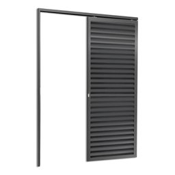 Porta de Correr Suspensa 210x70cm Veneziana Esq L.25 Brimak - 2