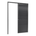 Ver imagem 2 de Porta de Correr Suspensa 210x70cm Veneziana Esq L.25 Brimak Abertura Esquerda Cinza