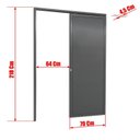 Ver imagem 6 de Porta de Correr Suspensa 210x70cm Lambril Esq L.25 Brimak Abertura Esquerda