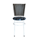 Ver imagem 2 de Conjunto 4 Cadeiras Branca para Cozinha Hawai Café com Assento Estampado:floral Preto