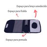 Porta Fralda Lenço Umedecido Pomada Bebê Luma Baby - Chevron cinza com marinho - 4