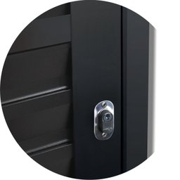 Porta de Correr Suspensa 210x70cm Veneziana Esq L.25 Brimak - 4