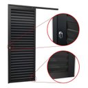 Ver imagem 3 de Porta de Correr Suspensa 210x70cm Veneziana Esq L.25 Brimak Abertura Esquerda Preto