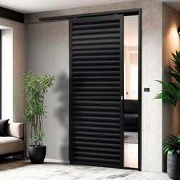 Porta de Correr Suspensa 210x70cm Veneziana Esq L.25 Brimak - 1