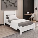 Ver imagem 2 de Cama Solteiro Pérola 100% Mdf Mais Móveis - Neve
