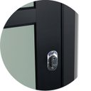 Ver imagem 4 de Porta de Correr Suspensa 210x70cm Vidrao Dir L.25 Brimak Abertura Direita Preto