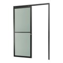 Ver imagem 2 de Porta de Correr Suspensa 210x70cm Vidrao Dir L.25 Brimak Abertura Direita Preto