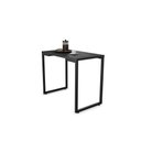 Ver imagem 6 de Mesa Multiuso Preto 90 Cm com 02 Banquetas Corino Preto