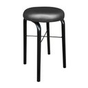 Ver imagem 5 de Mesa Multiuso Preto 90 Cm com 02 Banquetas Corino Preto