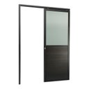 Ver imagem 2 de Porta de Correr Suspensa 210x70cm Meia Lambril Meia Vidro Esq L.25 Brimak Abertura Esquerda