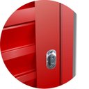 Ver imagem 4 de Porta de Correr Suspensa 210x70cm Veneziana Esq L.25 Brimak Abertura Esquerda Vermelho