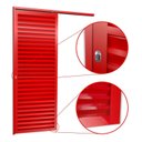 Ver imagem 3 de Porta de Correr Suspensa 210x70cm Veneziana Esq L.25 Brimak Abertura Esquerda Vermelho