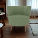 Ver imagem 5 de Poltrona Decorativa Pes Palito Savana Boucle Oliva Milani Store