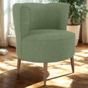 Ver imagem 2 de Poltrona Decorativa Pes Palito Savana Boucle Oliva Milani Store