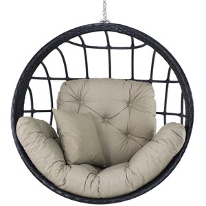 Balanço Hungria em Alumínio - Jardim, Piscina, Área - Preto