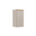 Ver imagem 1 de Armário Aéreo Decorativo Solari 40cm Porta Dobradiças com Amortecimento Mdf Jequitibá/gris Fosco G77