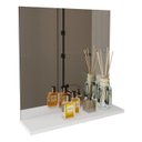 Ver imagem 1 de Espelheira para Banheiro 1 Prateleira Bn3642 Branco Tecno Mobili