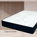 Ver mais imagens de Colchão Solteiro Espuma D28 Firme 88x188 Branco Espuma D28 Firme com 17cm.