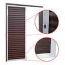 Ver imagem 3 de Porta de Correr Suspensa 210x70cm Veneziana Esq L.25 Brimak Abertura Esquerda Cinza/Mix Corten