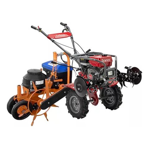 Motocultivador Tratorito 7.5cv 3m Branco + Plantadeira