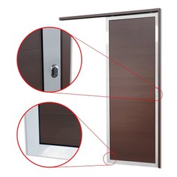 Porta de Correr Suspensa 210x70cm Lambril Dir L.25 Brimak - 3