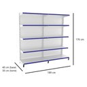 Ver imagem 2 de Gôndola Parede Prateleira Lateral 1 Inicial e 1 Continuação