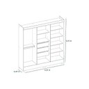 Ver imagem 3 de Guarda Roupa Casal 6 Portas e 3 Gavetas c/ Espelho Prático Branco - Demóbile