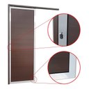 Ver imagem 3 de Porta de Correr Suspensa 210x70cm Lambril Esq L.25 Brimak Abertura Esquerda