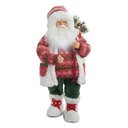 Ver imagem 1 de Papai Noel Decorativo C/ Saco de Folhas e Botas Brancas 65cm