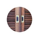 Ver imagem 3 de Concha Média de Embutir 100 x 40mm para Portas e Janelas Acabamento Acetinado União Mundial 02