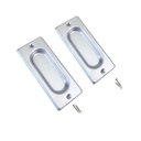 Ver imagem 1 de Concha Média de Embutir 100 x 40mm para Portas e Janelas Acabamento Acetinado União Mundial 02