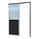 Ver imagem 2 de Porta de Correr Suspensa 210x70cm Meia Veneziana Meia Vidro Dir L.25 Brimak Abertura Direita Preto/Mix