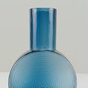 Ver imagem 4 de Garrafa Decorativa 23x16x8cm Vidro Azul Sanvictor