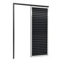 Ver imagem 2 de Porta de Correr Suspensa 210x70cm Veneziana Esq L.25 Brimak Abertura Esquerda Preto/Mix