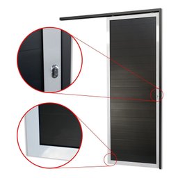 Porta de Correr Suspensa 210x70cm Lambril Dir L.25 Brimak - 3