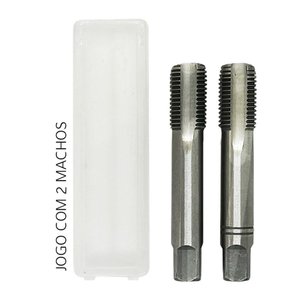 Jogo de Macho Manual Aço Liga - Bsp 5/8x14 - Jogo 2 Peças