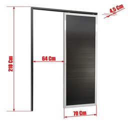 Porta de Correr Suspensa 210x70cm Lambril Esq L.25 Brimak - 6