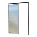 Ver imagem 2 de Porta de Correr Suspensa 210x70cm Vidrao Dir L.25 Brimak Abertura Direita Preto/Mix