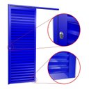 Ver imagem 3 de Porta de Correr Suspensa 210x70cm Veneziana Esq L.25 Brimak Abertura Esquerda Azul