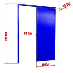 Porta de Correr Suspensa 210x70cm Lambril Esq L.25 Brimak - 6