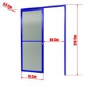 Ver imagem 6 de Porta de Correr Suspensa 210x70cm Vidrao Dir L.25 Brimak Abertura Direita Azul