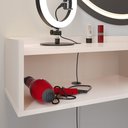 Ver imagem 6 de Penteadeira Camarim Decor Suspensa Mesa Bancada Cantinho Maquiagem Porta Nicho Decoração Quarto