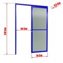Ver imagem 6 de Porta de Correr Suspensa 210x70cm Vidrao Esq L.25 Brimak Abertura Esquerda
