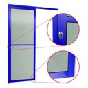 Ver imagem 3 de Porta de Correr Suspensa 210x70cm Vidrao Esq L.25 Brimak Abertura Esquerda