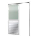 Ver imagem 2 de Porta de Correr Suspensa 210x80cm Meia Veneziana Meia Vidro Dir L.25 Brimak Abertura Direita