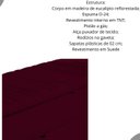 Ver imagem 2 de Calçadeira Baú Sapateira 140cm Ayla Veludo Capitonê