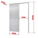 Ver imagem 6 de Porta de Correr Suspensa 210x80cm Veneziana Dir L.25 Brimak Abertura Direita