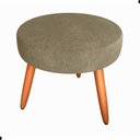 Ver imagem 3 de Jogo de Poltronas e Puff Verona Veludo D20 Conforto Cappuccino Marrom 110kg