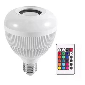 Lâmpada Bluetooth Music Rgb com Controle